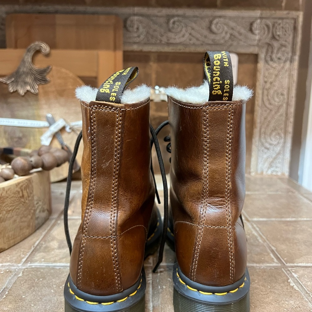 Dr Marten fur lined boots
